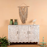 Indian Solid Wood Hand Carved Sideboard